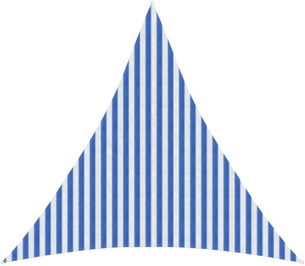 vidaXL Sonnensegel Blau und Weiß 3,6 x 3,6 x 3,6 m HDPE 42032905