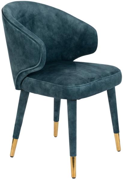 Stuhl - Lunar Velvet - Petrol