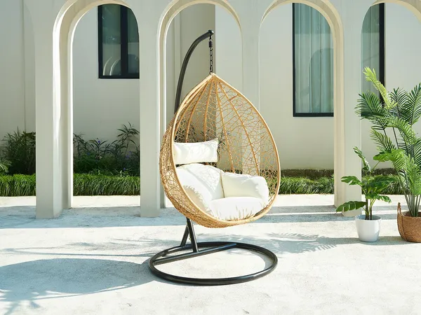 Vente-unique - CAMPLI Leisure furniture for garden Harz Beige - B 105 cm x H 195 cm x L 105 cm