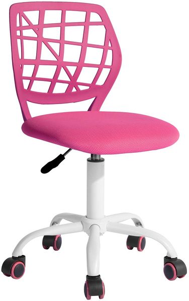 FurnitureR Gaming Stuhl für Kinder, ergonomischer Schreibtischstuhl ohne Armlehnen, moderner Bürostuhl mit Sitzhöhenverstellung und leisen Gummirädern, ideal für Lernen und Spielen
