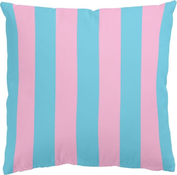Bilderdepot24 Dekokissen draußen Kissenhülle/ Garten/ Outdoorkissen blau Muster Pop Art, Bezug mit / ohne Füllung Zierkissen Outdoor Sofa Bett