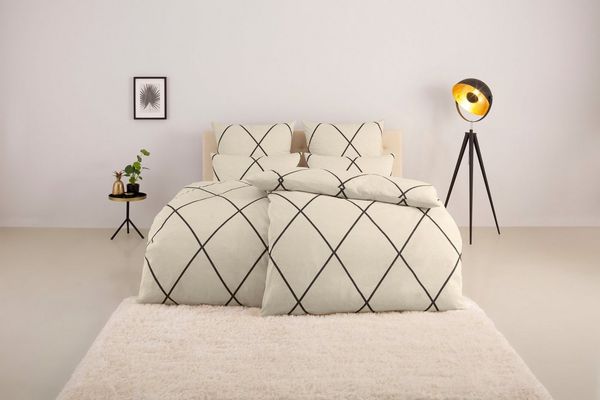 OTTO home Bettwäsche Belle, Renforcé, 2 teilig, Renforcé Qualität, Reißverschluss