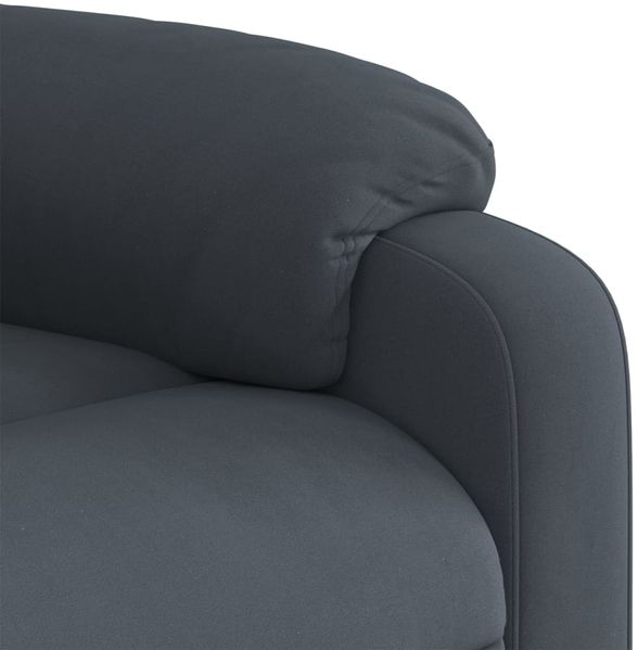 vidaXL Massagesessel Elektrisch Dunkelgrau Samt 3205082 Bild 10