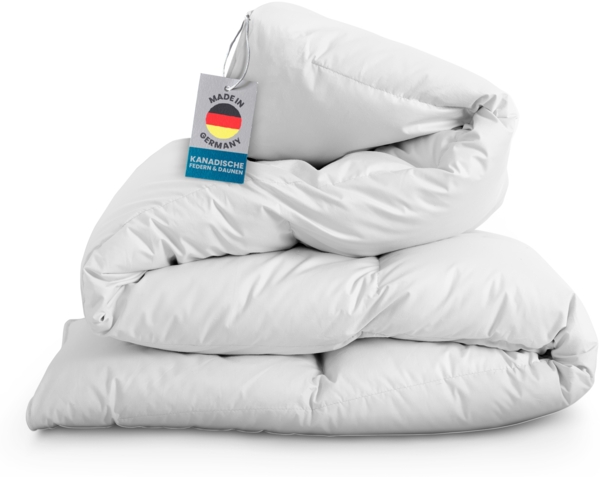 Kassettenbett - Daunen/Federdecke - 135x200cm ohne Federkissen 80x80cm