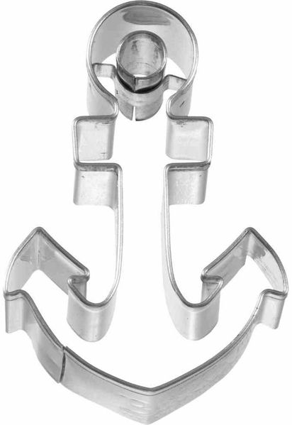 Ausstecher Anker 5,5 cm Edelstahl [PG rot]
