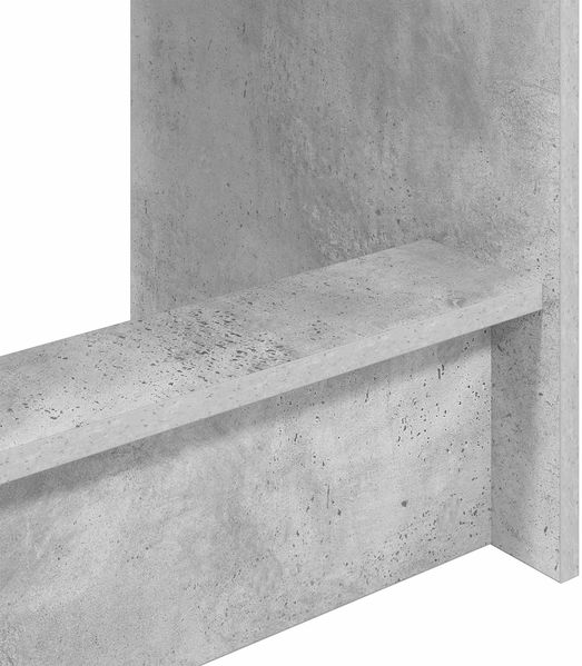vidaXL Bett-Schreibtisch Betongrau Holzwerkstoff 100 x 45 x 75 cm 893734 Bild 7