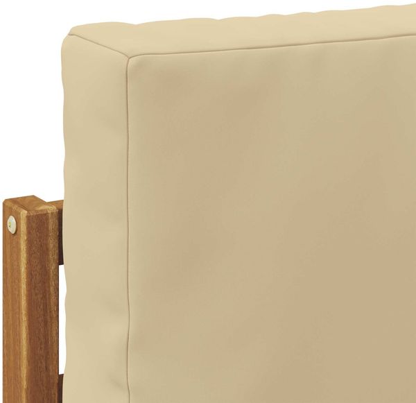 vidaXL Outdoor-Sofagarnitur mit Kissen 5 pcs Natur und Beige 3366401 Bild 6