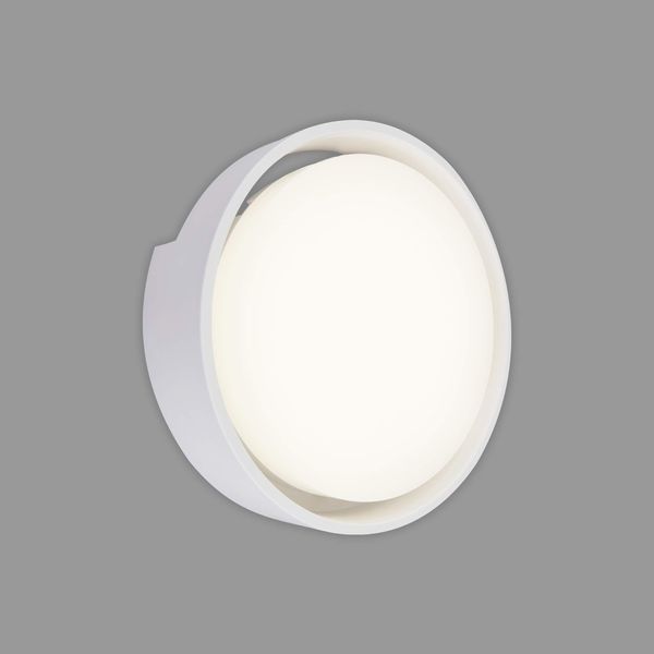 BRILONER Leuchten - LED Außenleuchte, Außenlampe, Außenwandlampe, IP44, 18 Watt, 1500 Lumen, 4.000 Kelvin, Weiß, 220x68 mm (DxH), 3019-016