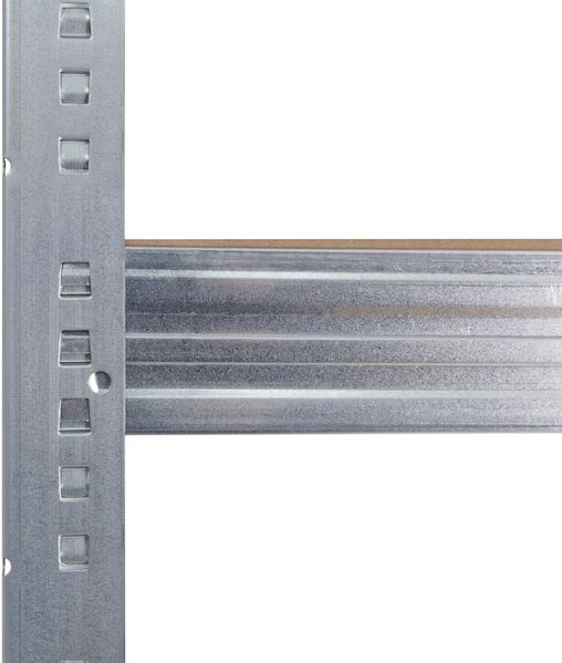 shelfplaza PRO 90x80x50 cm Schwerlastregal in grau-verzinkt mit 3 Böden und 200 kg Traglast pro Boden Bild 3