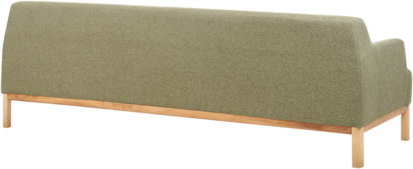 beliani 'SOSJO' 3-Stizer-Sofa, Stoff grün, Mittig, 219 x 83 x 74 cm Bild 5