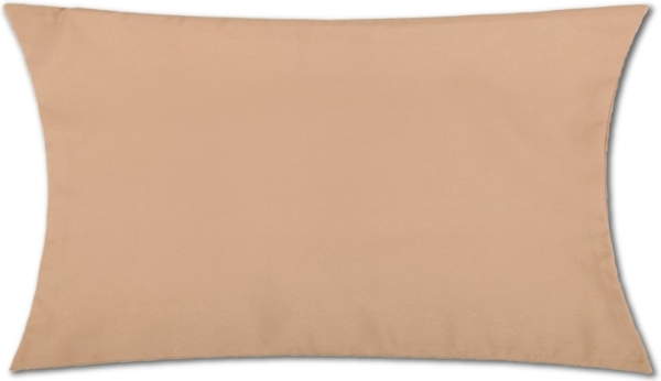 Kissenhülle Dekokissen Kissenbezug Microfaser - viele Größen und Farben Hellbraun 40 x 80 cm