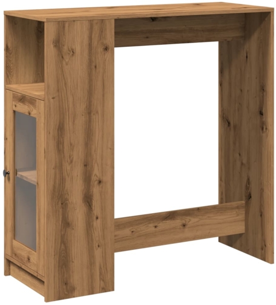 vidaXL Bartisch mit Regal Artisan-Eiche 101x40x103,5 cm Holzwerkstoff 854372