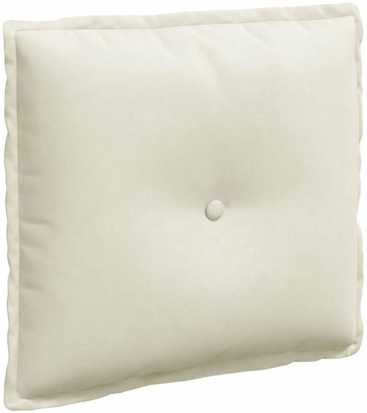 vidaXL Rückenkissen Creme 50 x 45 cm Cordstoff 42014641