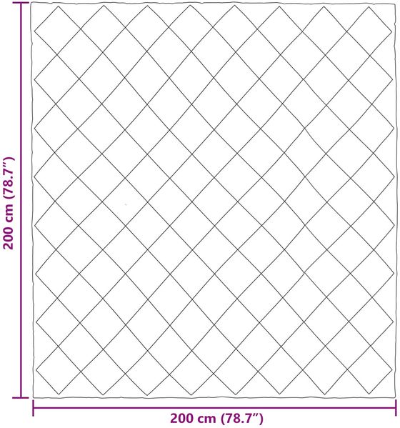 vidaXL Winterbettdecke Hellgrau 200 x 200 cm Mikrofaser 42025743 Bild 10