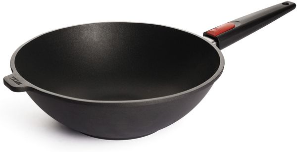 WOLL Schwenkpfanne NOWO Titanium Induction Ø 30 cm/ H: 10 cm, Guss-Aluminium mit Titan-Diamantversiegelung, Induktionsboden, abnehmbarem Griff, ofenfest bis 250 °C & spülmaschinenfest