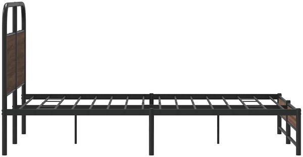 vidaXL Bettgestell ohne Matratze 120x200 cm Braun Eichen-Optik 4100480 Bild 6