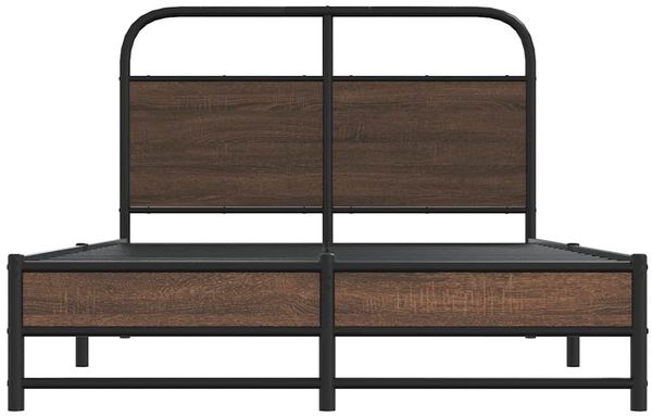 vidaXL Bettgestell ohne Matratze 120x200 cm Braun Eichen-Optik 4100480 Bild 5