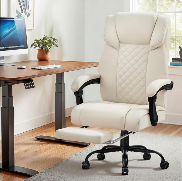Insma Gaming-Stuhl (Ergonomisch Massage-Bürostuhl), mit Heizfunktion, verstellbarer Kopf & Fußstütze bis 180kg