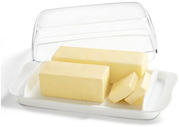 Lifewit Butterdose Butterdose Kunststoff mit Deckel für 250 g Butter Butterschale Plastik, (1-tlg)