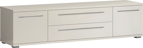 Places of Style Lowboard Piano TV-Kommode Breiten 165 und 180 cm Soft-Close-Funktion, Hochglanz UV-lackiert, Br 180 cm mit versch. Tür- und Schubkastenmaße
