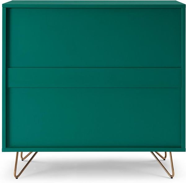 Schubladenkommode Kommode mit 4 Schubladen 90 x 40 x 90 cm MDF und Metall Bild 5