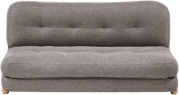 Schlafsofa 2-Sitzer ESBJERG Kunstleinen Dunkelgrau