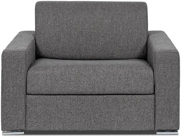 Vente-unique - CALITO Sessel Stoff Grau - B 223 cm94 cm x H 85 cm x L 126 cm
