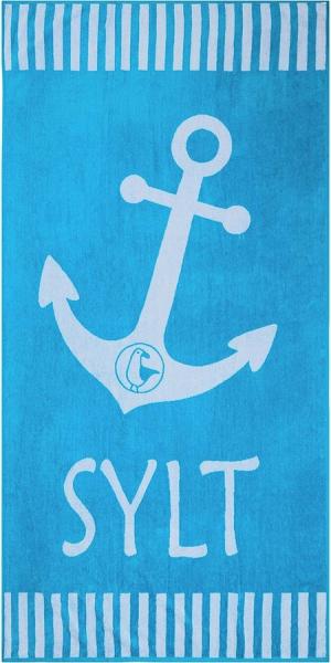 Schietwetter Strandtuch Unisex, Unisex Erw. Strandhandtuch "Sylt" 180x88cm, Stoff, schnelltrocknend
