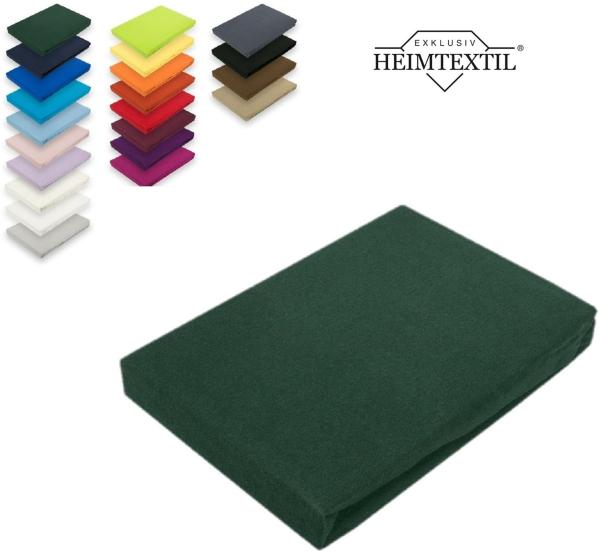 Jersey Spannbettlaken Premium Marke 90 - 100 x 200 cm Dunkelgrün