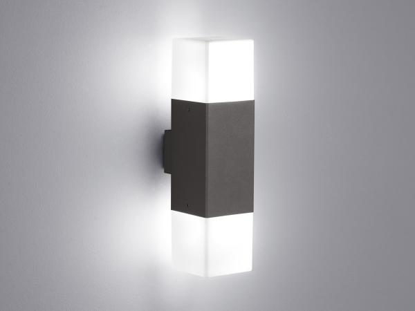 LED-Außenwandleuchte, HUDSON, 2 x E14/11W, inkl. LED-Leuchtmittel