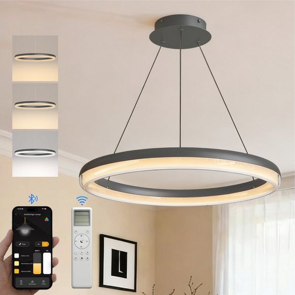 doporro Pendelleuchte Pendellampe Hängeleuchte Dimmbare LED-Lampe CRI≥95 Luvina05, LED-Pendelleuchte, CRI ≥ 95