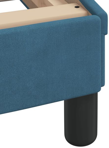 vidaXL Bett mit Matratze "Dover" Blau 100x200 cm Samt 3208355 Bild 6