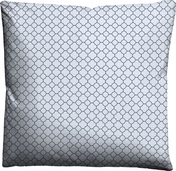 biberna 0636045 Mako-Satin Bettwäsche GRAFIK - MIX & MATCH, blau, 1x 80x80 cm
