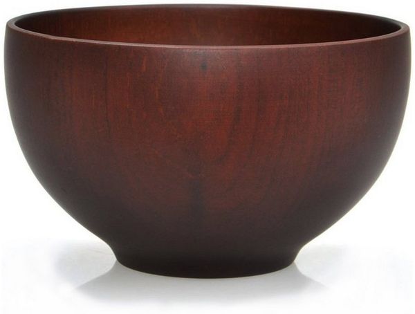 Goodwei Schale Jap. Speise- bzw. Reisschale aus Kastanienholz, 12 cm (dunkelbraun), Holz, (einzeln, 1-tlg), Aus Massivholz gefertigt