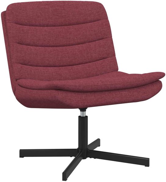 vidaXL Drehstuhl Weinrot 63 x 75 x 76 cm Stoff 42007353