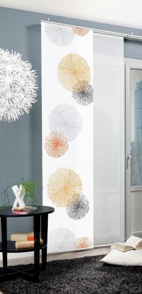 HOME WOHNIDEEN Schiebegardine RAWLINS (1 St), Klettband, blickdicht, HxB: 245x60, inkl. Befestigungszubehör