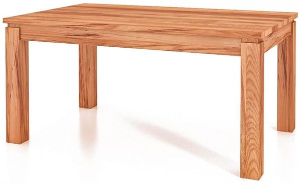 Esstisch Tinci aus Kernbuche massiv 90x190x77 cm mit Holzbeinen