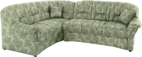 DOMO collection Ecksofa Bahia, zeitlos und elegant, bequeme Armlehnen, L-Form, wahlweise mit Bettfunktion