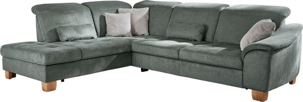 Die PlanBar Ecksofa PP-LA23145 L-Form, inkl. Kopfpolsterverstellung, Federkernpolsterung