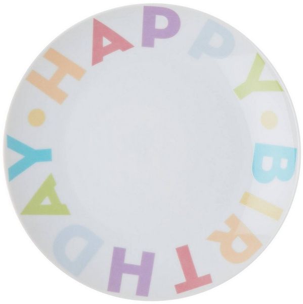 BUTLERS Teller HAPPY BIRTHDAY Teller Ø20cm