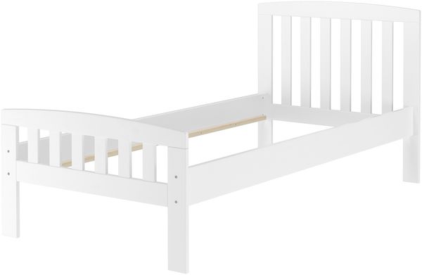 Klassisches Kieferbett weiß, 90x200 cm, Einzelbett, Zubehör wählbar V-60.57-09WRollrost und Doppelbettkasten inkl. Bild 3
