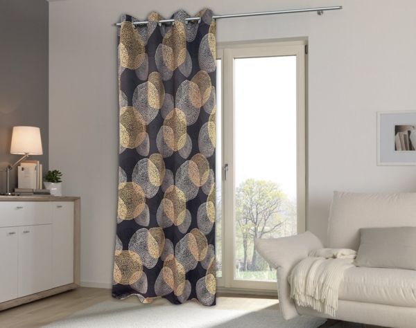 HOME WOHNIDEEN Ginny 245 X 135 cm 1x Fertigdeko Anthrazit