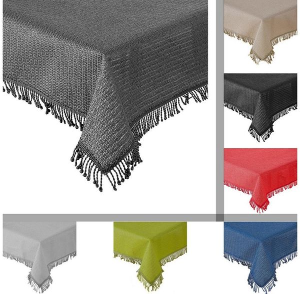 Haus und Deko Tischdecke Tischdecke Gartentischdecke oval Weichschaum rutschfest Outdoor PVC (1-tlg)