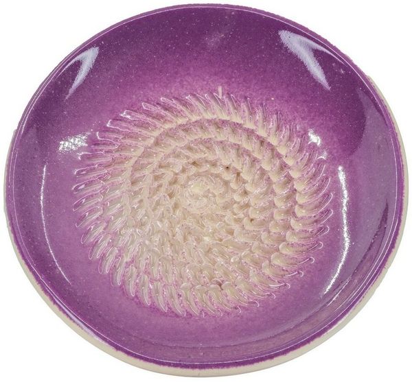 Kaladia Multireibe 801, Lila, Keramik, handbemalte Reibeteller Unifarben Keramik - Made in Spain