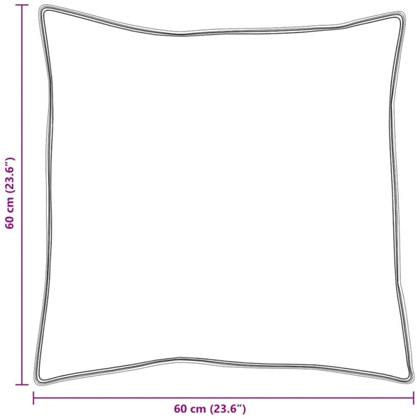 vidaXL Kopfkissen mit Kissen 2 pcs Weiß 60 x 60 cm Baumwolle 42007709 Bild 9