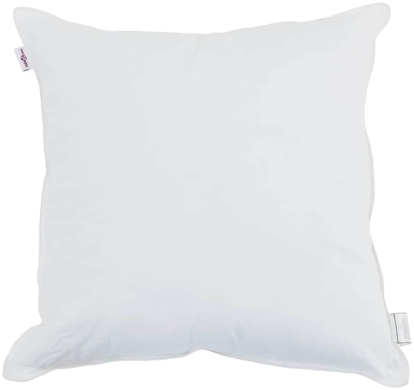 vidaXL Kopfkissen mit Kissen 2 pcs Weiß 60 x 60 cm Baumwolle 42007709 Bild 1