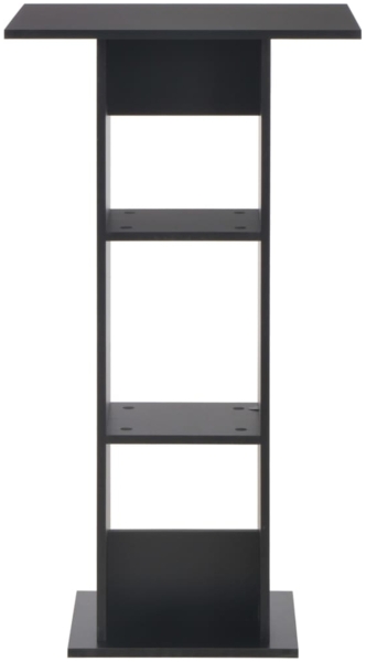 vidaXL Bartisch Schwarz 60x60x110 cm 280206