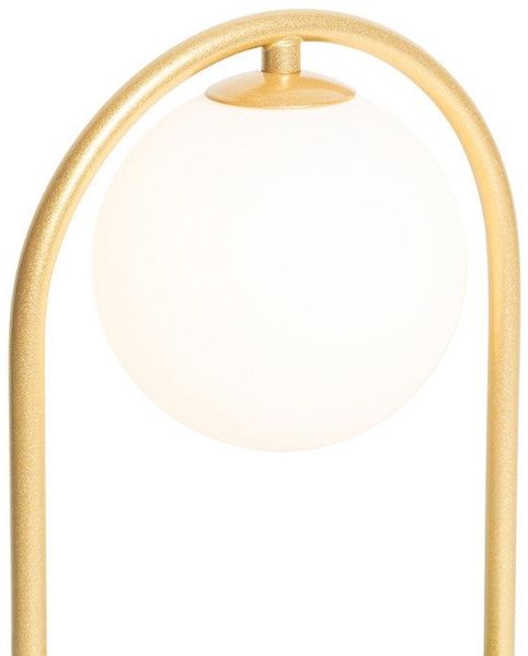 Qazqa Tischleuchte Isabella, ohne Leuchtmittel, Warmweiß, QAZQA Tischleuchte, g9, Gold, Stahl, Art Deco