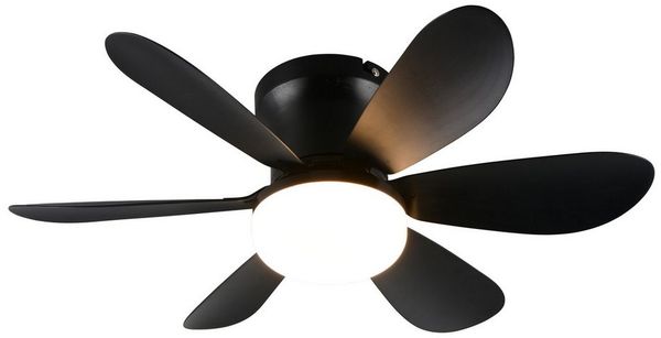 lightling LED Deckenleuchte Lunar, Helligkeit und Lichtfarbe stufenlos einstellbar, LED fest integriert, kaltweiße bis warmweiße Lichtfarbe, Ventilator mit 3 Geschwindigkeitsstufen, Fernbedienung, Timerfunktion