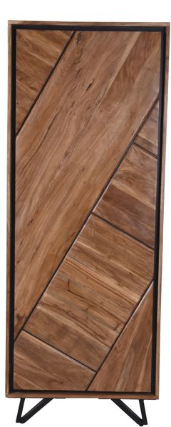 Highboard EBBA - Akazie Akazienbraun 181x40x70cm | Kommode Wohnzimmer Sideboard Flur Schlafzimmer